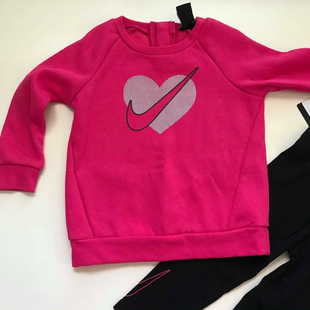 Nike warm leggings long sleeve top set - Picture 2 of 4